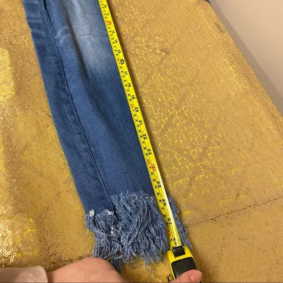 BlankNYC The Reade Classic Frayed Hem Skinny Jeans 26 - Picture 14 of 14